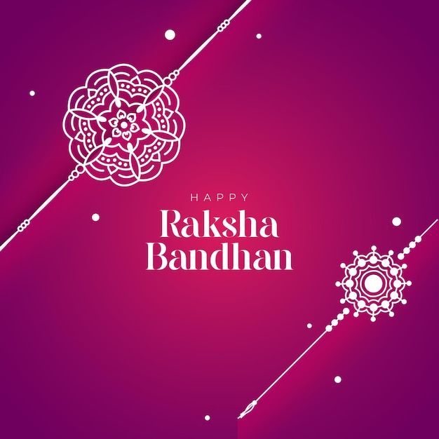Gelukkig Raksha Bandhan-achtergrondontwerpsjabloon