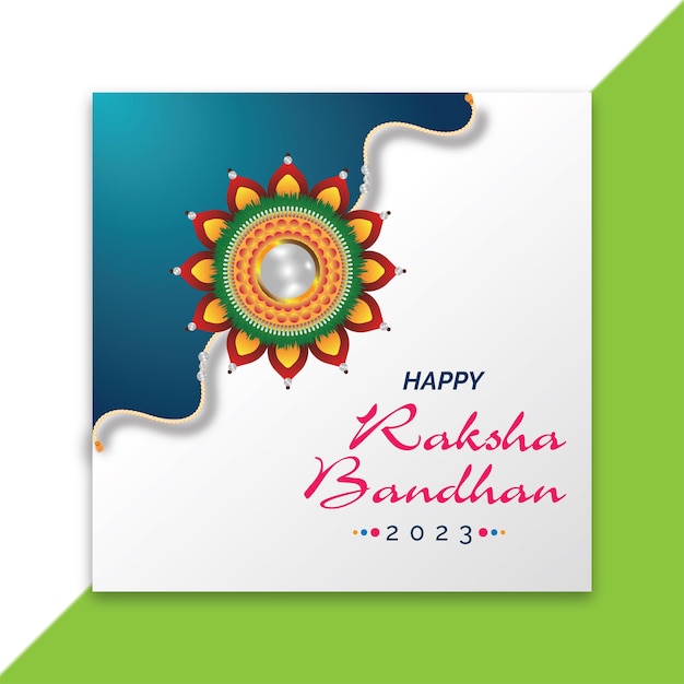 Vector gelukkig raksha bandhan festival groet ontwerp