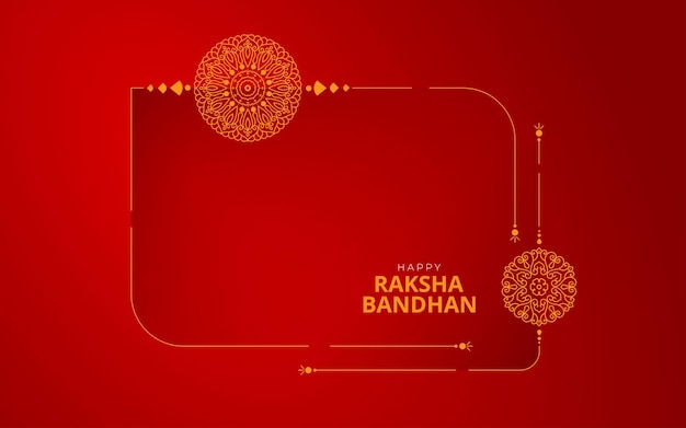 Gelukkig raksha bandhan festival-kaart achtergrondontwerp