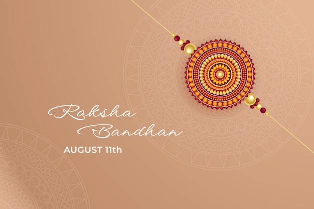 Gelukkig Raksha Bandhan-festivalbanner.