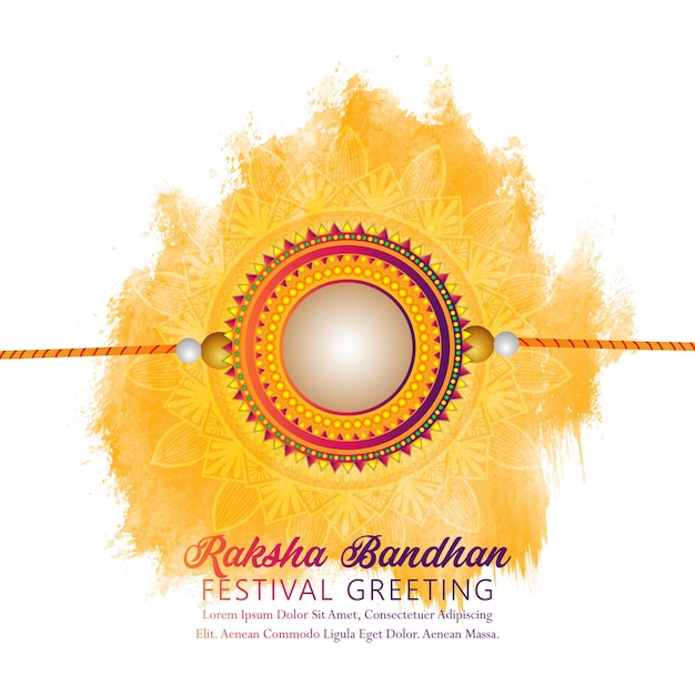 Gelukkig raksha bandhan indisch festivalontwerpconcept