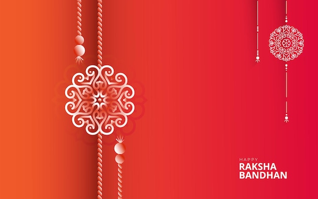 Gelukkig Raksha Bandhan-kaartontwerp als achtergrond