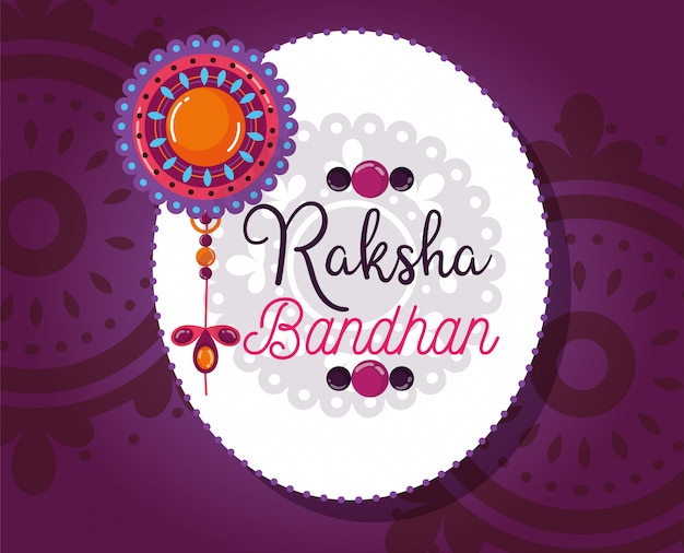 Vector gelukkig raksha bandhan poster