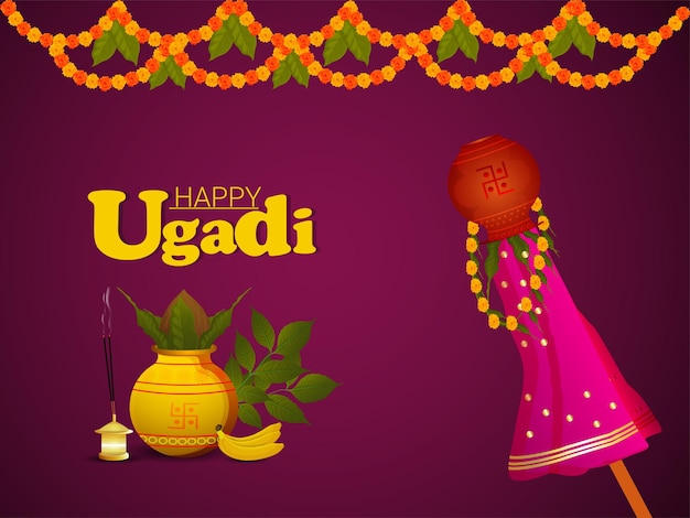 Gelukkig ugadi viering wenskaart