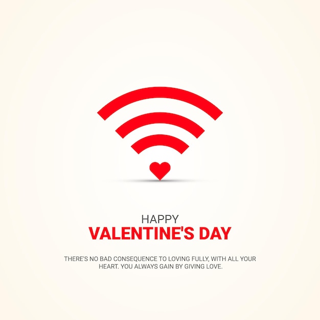 Gelukkig Valentijnsdag creatief ontwerp voor sociale media