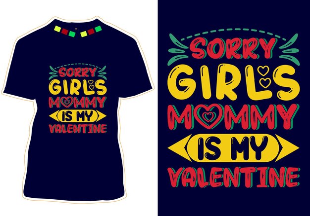 Gelukkig valentijnsdag t-shirt ontwerp