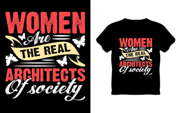 Gelukkig vrouwendag T-shirtontwerp