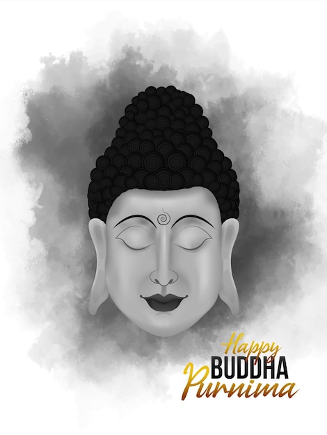 Gelukkige boeddha purnima vectorillustratie