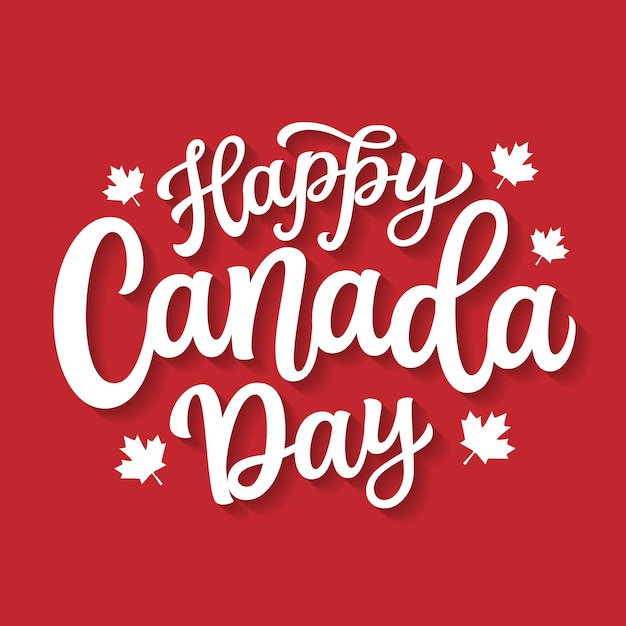 Gelukkige Canada dag Handlettering
