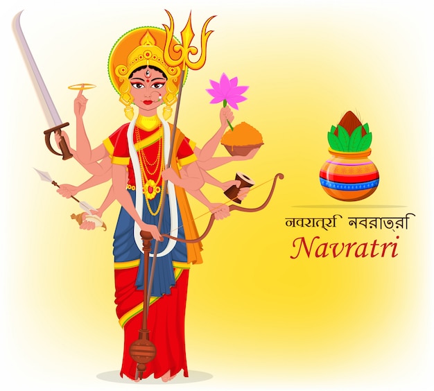 Gelukkige chaitra navratri of vasanta navratri