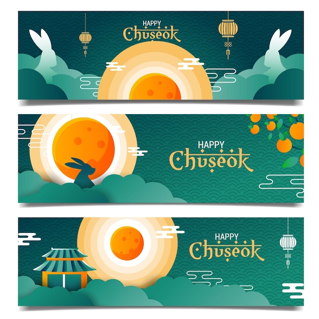 Gelukkige Chuseok-dagbanner