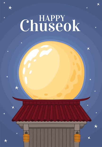 Gelukkige chuseok-kaart