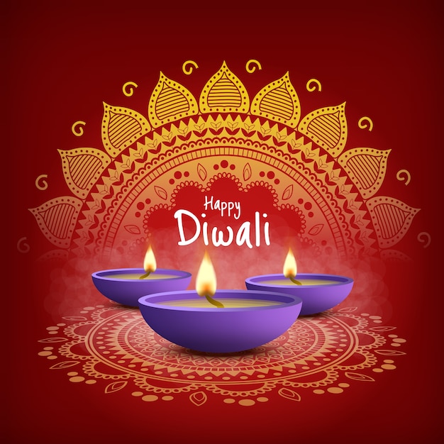 Gelukkige diwali-achtergrond