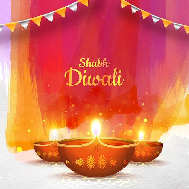 Gelukkige diwali-achtergrond.