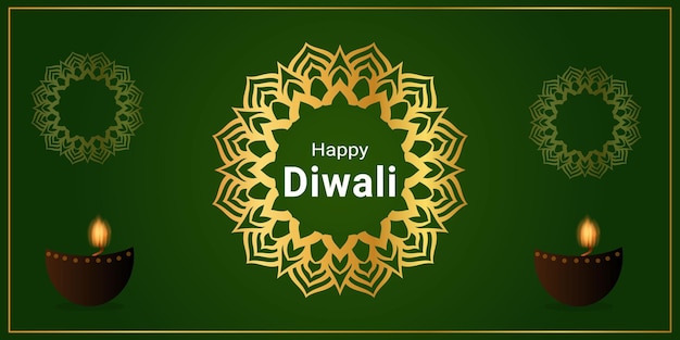 Vector gelukkige diwali achtergrond