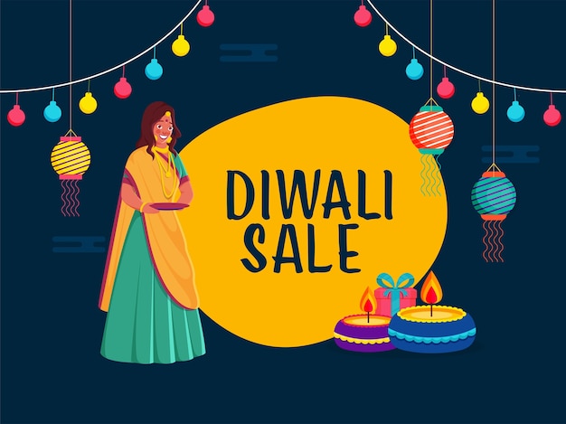 Gelukkige diwali concept illustratie