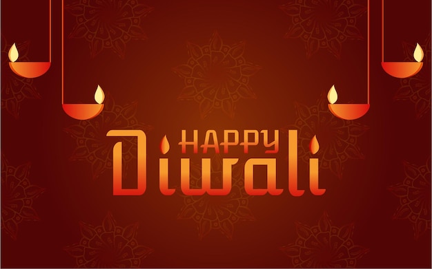 Gelukkige Diwali creatieve vector achtergrond