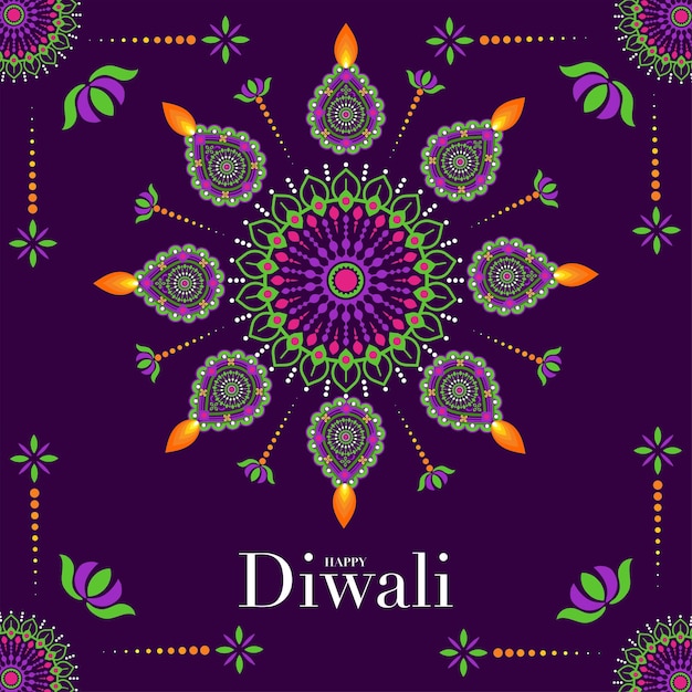 Gelukkige Diwali Deepavali of Dipavali het festival