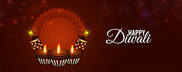 Gelukkige Diwali feest van licht viering kaartje