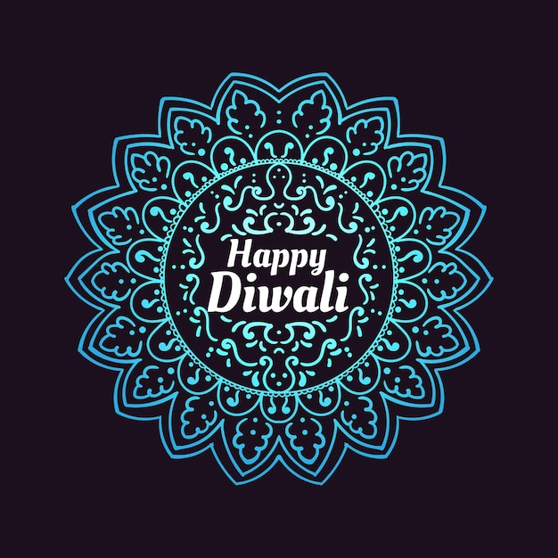 Gelukkige diwali handbelettering