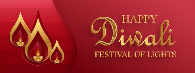 Gelukkige Diwali vectorillustratie Feestelijke Diwali en Deepawali-kaart Het Indiase festival van lichten op kleur achtergrond
