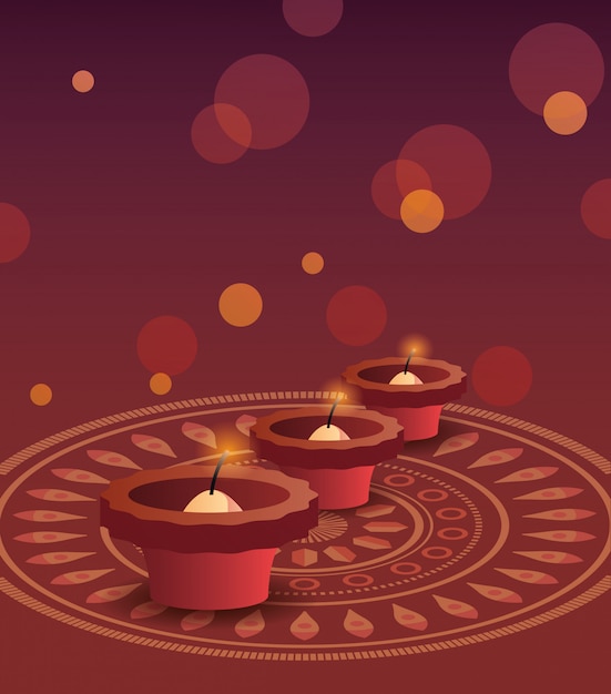 Gelukkige diwali-viering