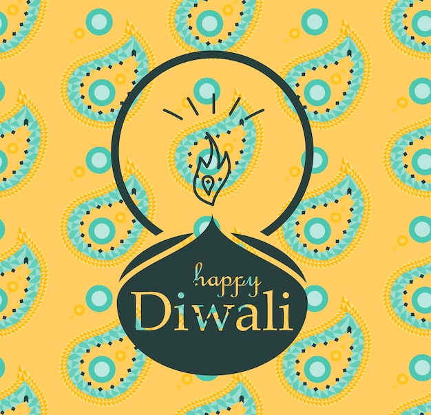 Gelukkige Diwali-vieringsbanner