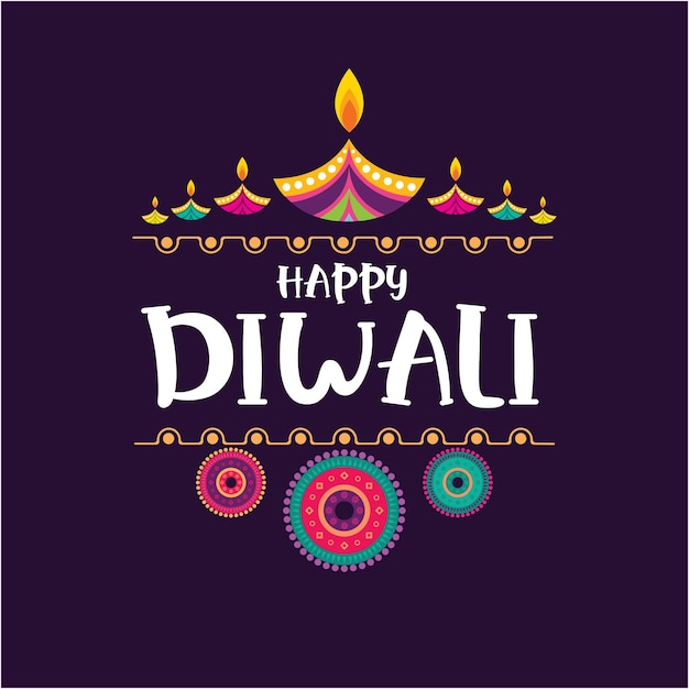 Vector gelukkige diwali