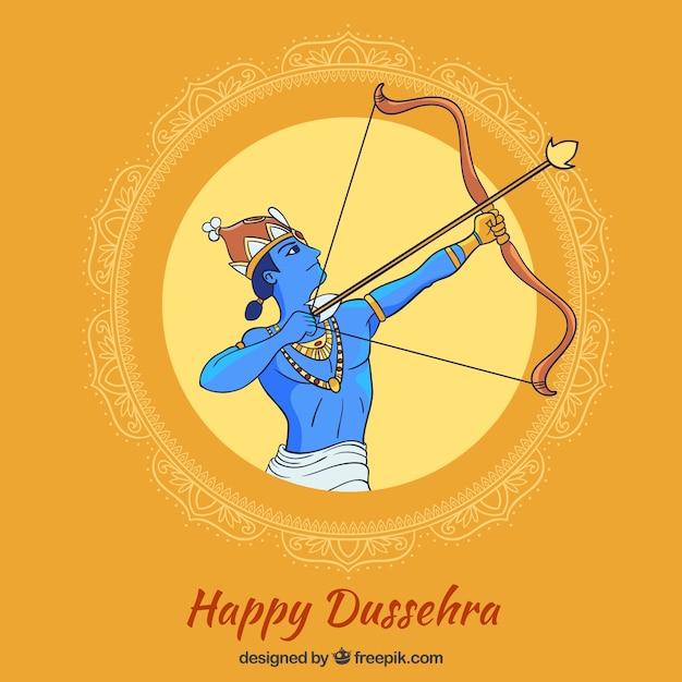 Gelukkige dussehra achtergrond