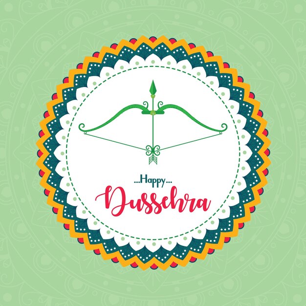 Gelukkige dussehra festival achtergrond illustratie