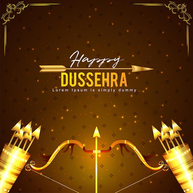 Gelukkige dussehra of vijaya dashami viering achtergrond