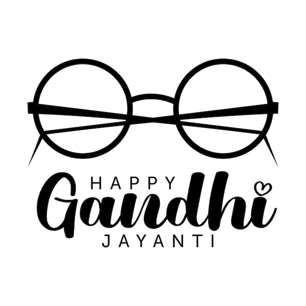 Gelukkige Gandhi Jayanti verjaardag vectorillustratie van 2 oktober