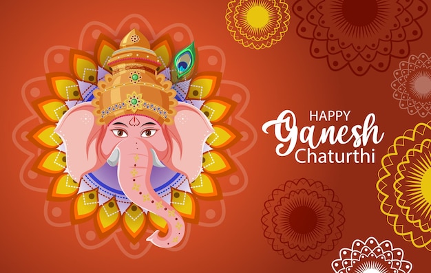 Gelukkige Ganesh Chaturthi-poster