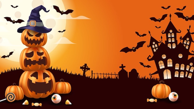 gelukkige halloween achtergrond vector