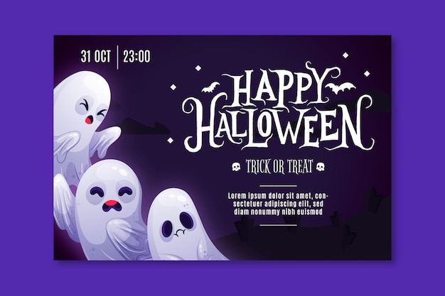 Gelukkige halloween-banner