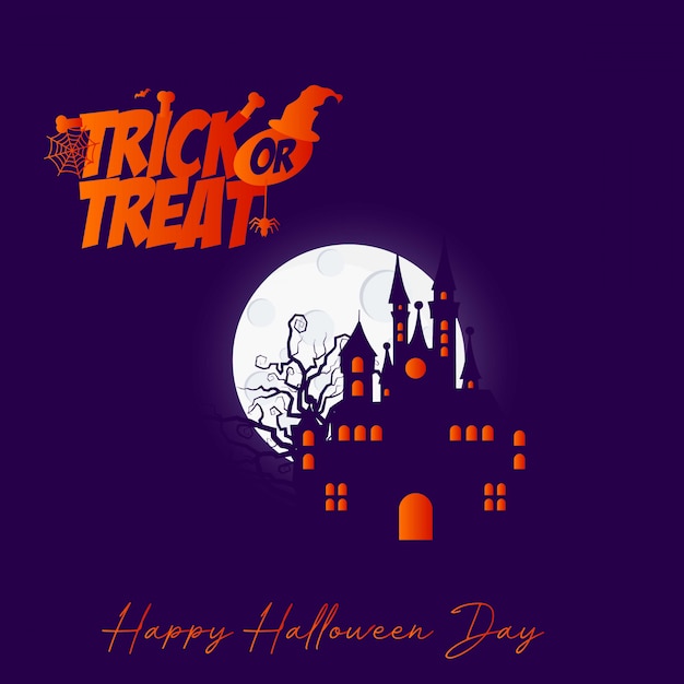 Vector gelukkige halloween-brochureontwerpvector