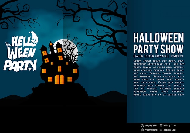 Gelukkige Halloween-het ontwerpvector van uitnodigingsbanners