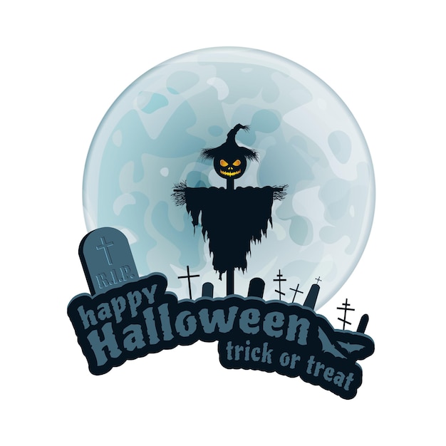 Gelukkige Halloween Vector Sticker