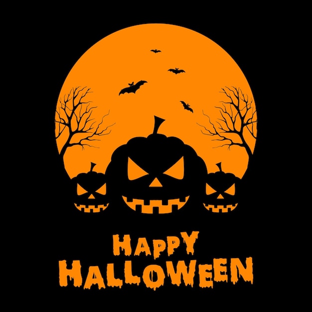 Gelukkige halloween viering poster vector illustratie