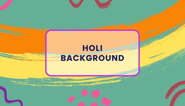 Gelukkige Holi-achtergrond met Abstracte kleurrijke borstel