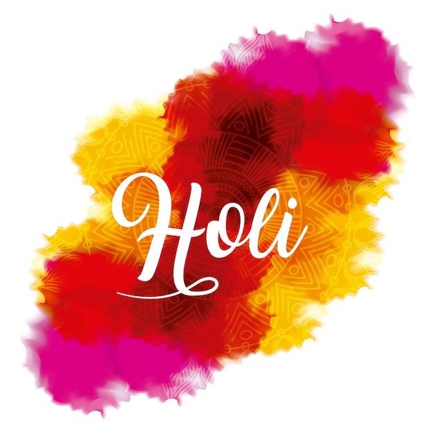 Vector gelukkige holi