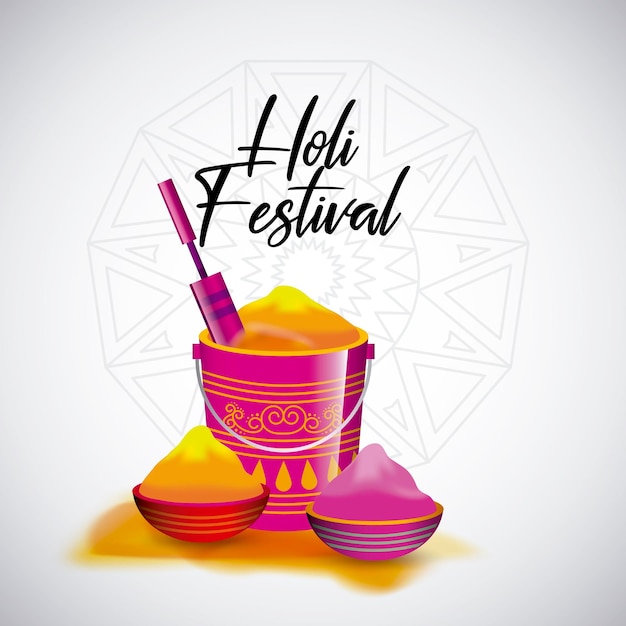 Gelukkige holifestivalvector