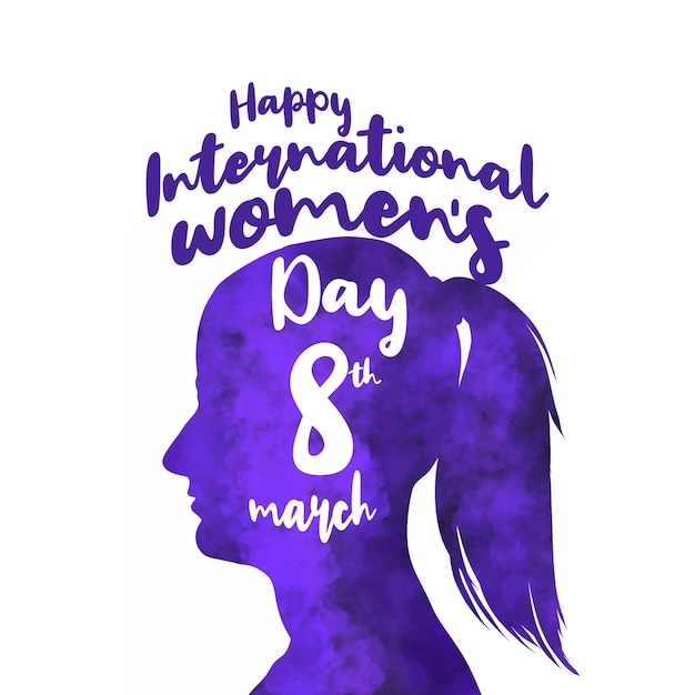 Gelukkige Internationale Vrouwendag Vector Achtergrond