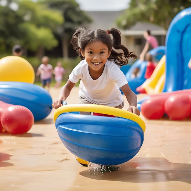 Gelukkige kinderdag speel achtergrond