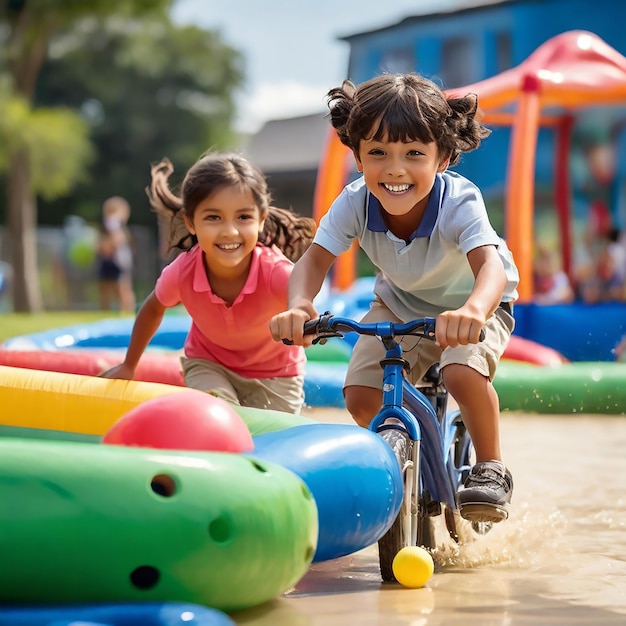 Gelukkige kinderdag speel achtergrond