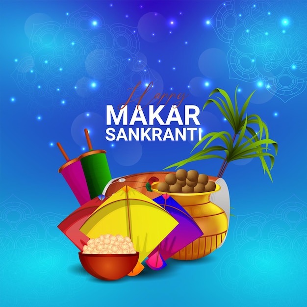 Gelukkige Makar Sankranti-groetkaart