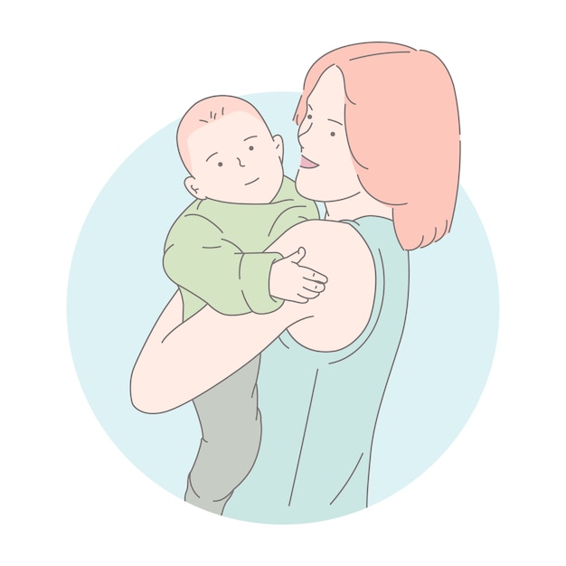 Gelukkige moederdag, concept illustratie
