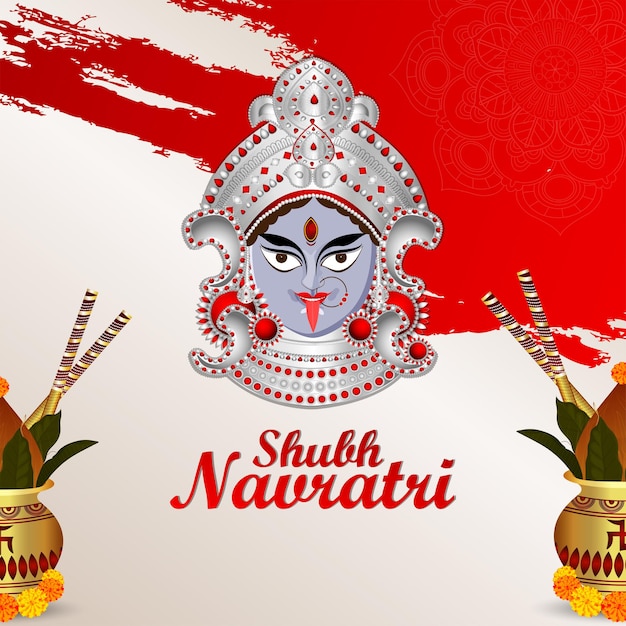 Gelukkige navratri-vieringsachtergrond met vectorillustratie