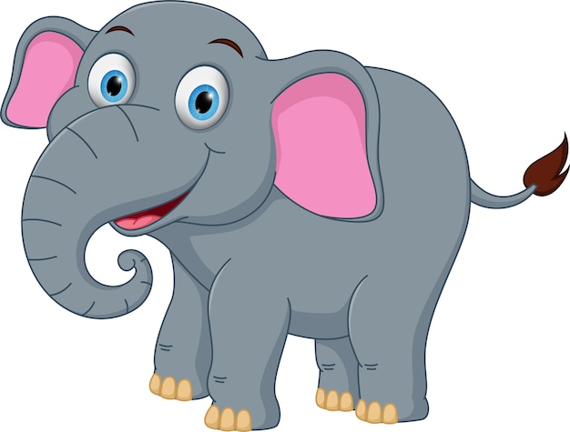 Gelukkige olifantsbeeldverhaal