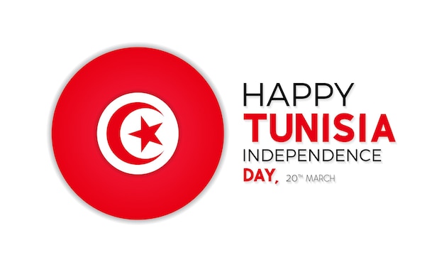 Gelukkige onafhankelijkheidsdag van tunesië elk jaar op 20 maart nationale feestdag van tunisië